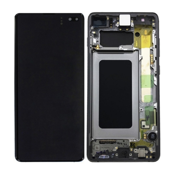 Modulo Samsung S10 Plus / G975 negro con marco (INCELL)