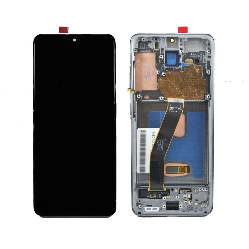 Modulo Samsung S20 negro con marco (ORIG Gold Edition)