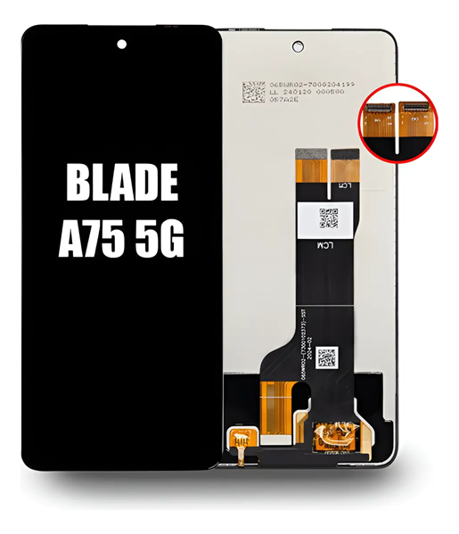 Modulo ZTE Blade A75 5G negro (ORIG)