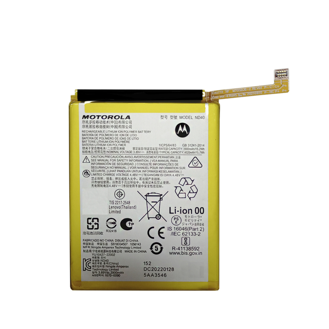 Bateria Motorola Moto Edge 30 Xt2203 ND40 Original (SERVICE PACK)