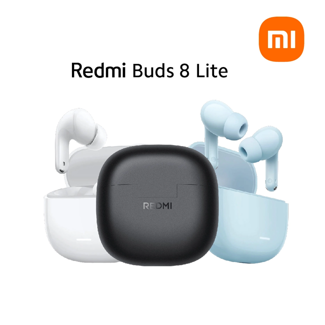 Auricular Bluetooth 5.4 Doble Xiaomi Redmi Buds 8 Lite con Base Cargadora Blanco (ORIGINAL)