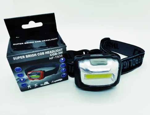 Linterna Minera Cob 3w a Pila NF-T835 (3 AAA no incluidas)