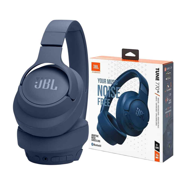 Auricular Vincha Bluetooth JBL Tune 770NC con Cancelacion de Ruido Azul (ORIGINAL)