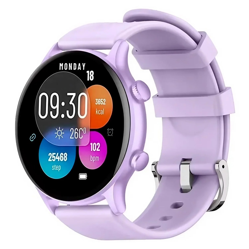 Reloj Pulsera Smartwatch G-Tide R5 Lite 1,39" Lila con Accesorios