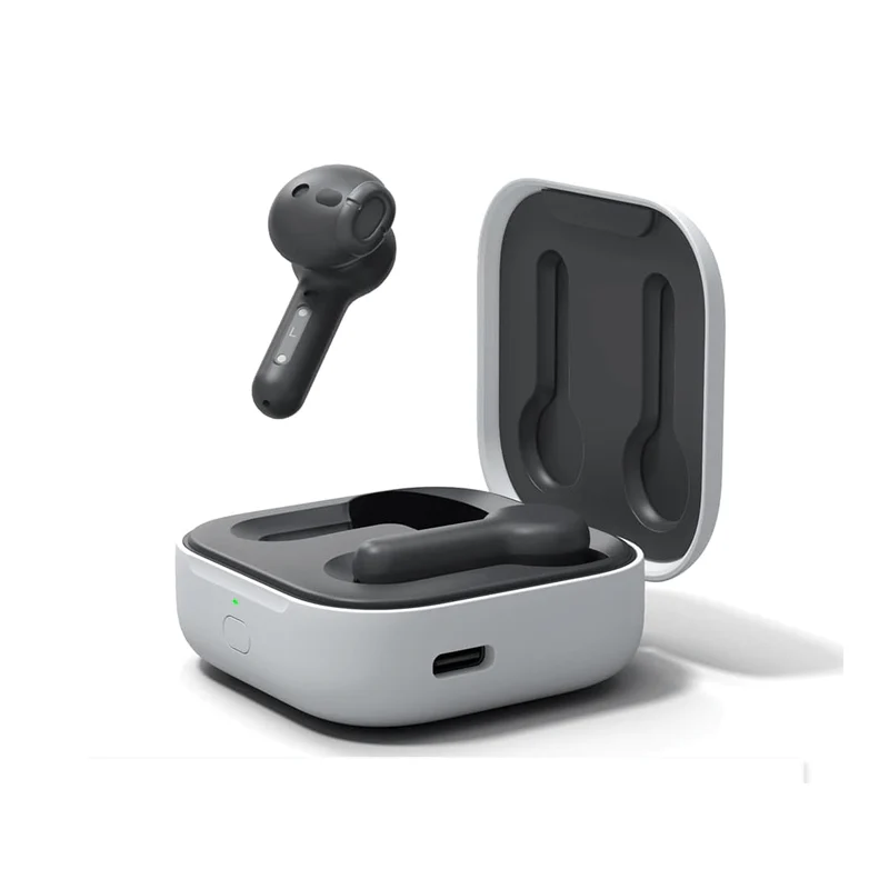 Auricular Bluetooth 5.2 Doble Amazon Echo Buds 2023 con Base Cargadora (ORIGINAL) Negro