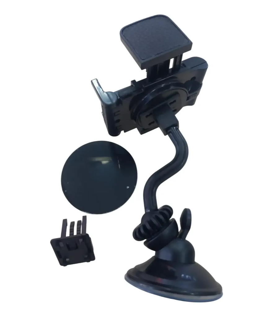 Soporte Universal de Celular o GPS 360° tipo Sopapa y para Rejilla Seisa 2159-O