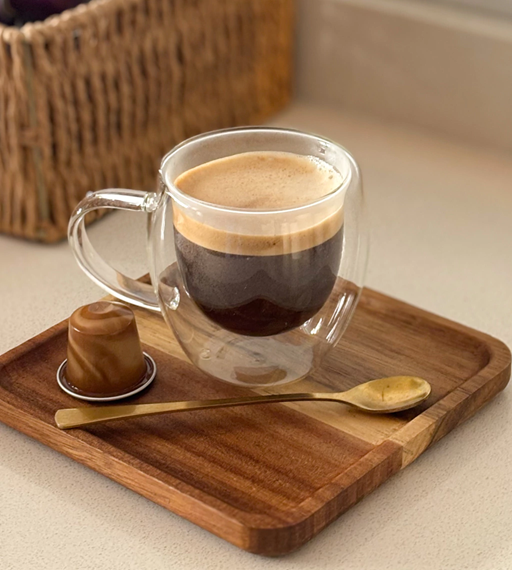 Taza Doble Vidrio Transparente 150ml