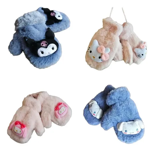 Guantes Mitones de Invierno Infantil Peluche