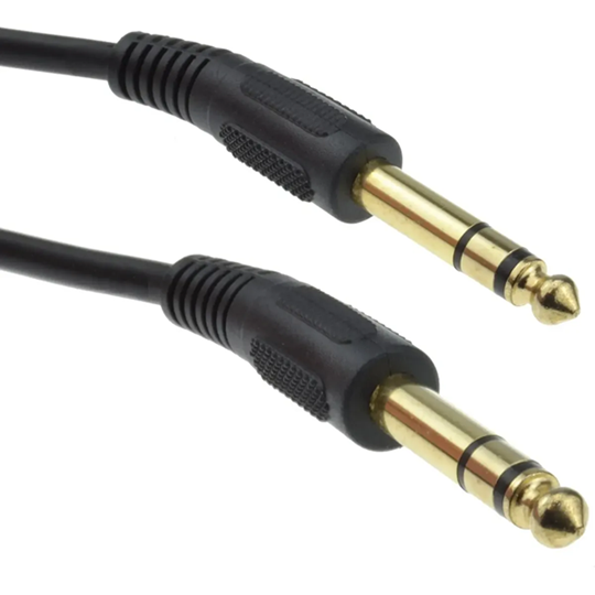Cable Plug Stereo 6,5mm a Plug Stereo 6,5mm 1,5m