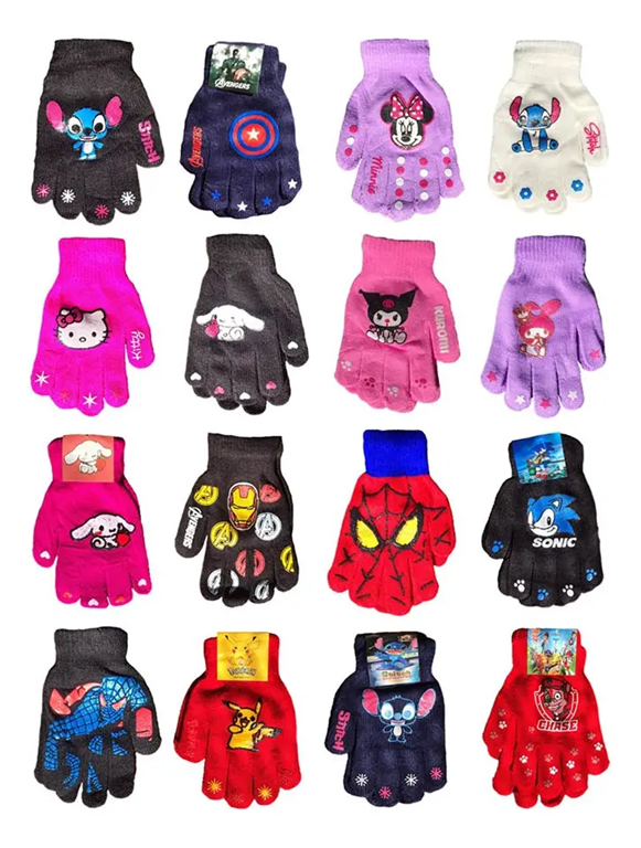 Guantes de Invierno Infantil Personajes