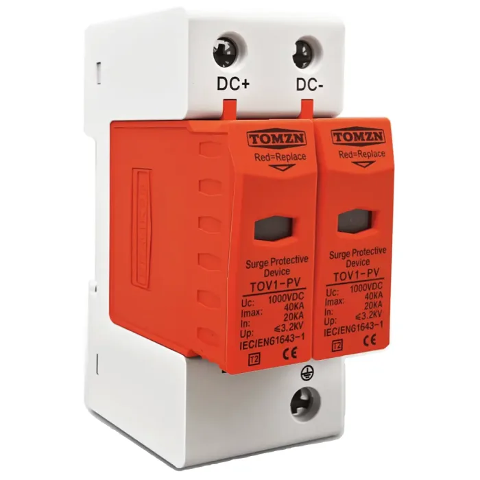 Protector Contra Sobretensiones 100Vcc Fotovoltaico 2P 20/40kA