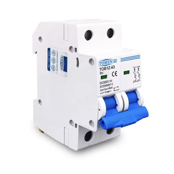 Interruptor Termomagnetico de Corriente Continua 500Vcc 2P 20A