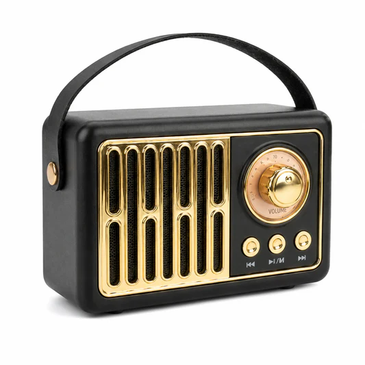 Radio KTS-2281 Bluetooth FM AM Usb Sd Aux Recargable Retro Vintage (11x7x5,5cm)