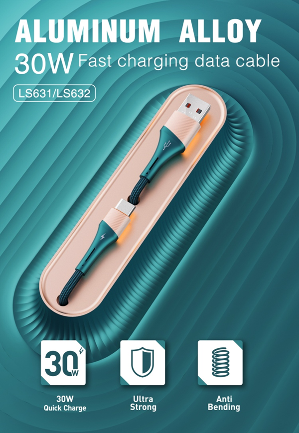 Cable de Datos Carga Rapida Lightning 30W LDNIO LS631