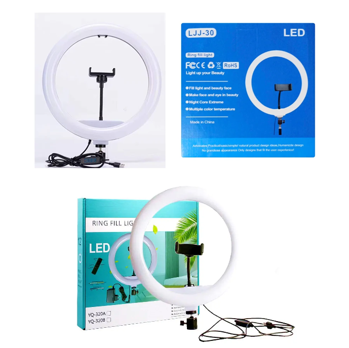 Aro Led Profesional 30cm Tactil LJJ-30