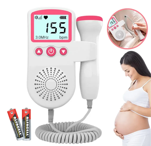 Doppler Fetal Detector de Latidos Digital JSL-T501 a Pila (AA no incluidas)