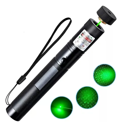Puntero Laser Verde Multipunto 100mw Bateria y Cargador con Llave