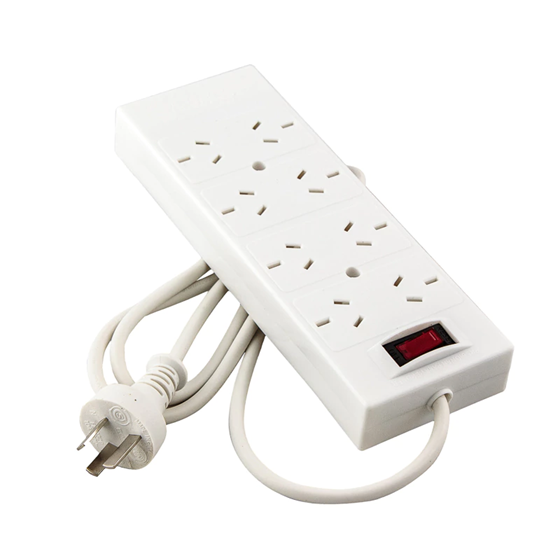 Zapatilla Toma Corriente Sica con Interruptor Reforzada 8 tomas 1,5m