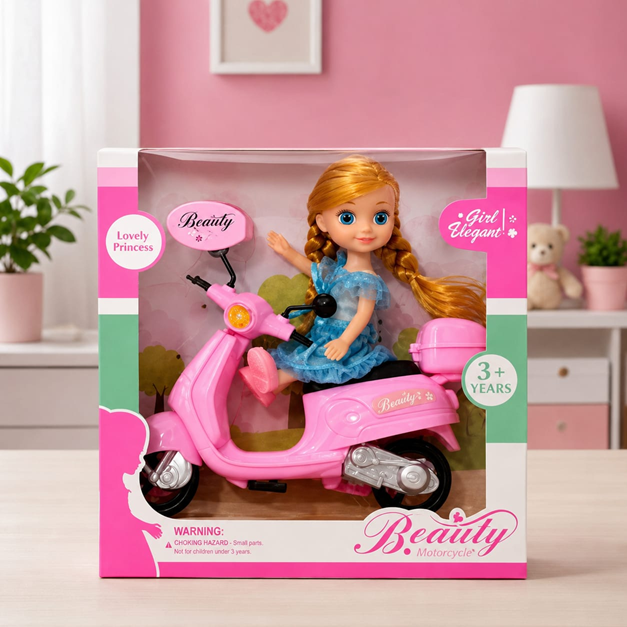 Muñeca Beauty con Moto