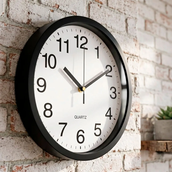 Reloj para Pared Negro Clasico