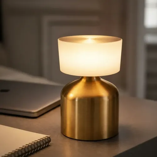 Lampara de Escritorio Led Velador Tactil Recargable Usb (3 modos) y Regulador de Intensidad 14cm