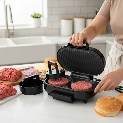 Hamburguesera Electrica Doble 750w Oryx OR-1500