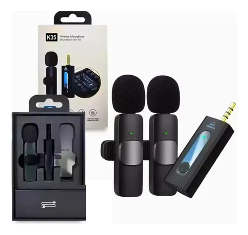 Microfono Doble Corbatero Inalambrico K35-2
