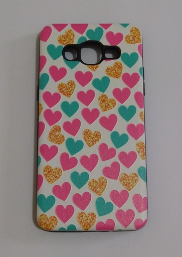 [102653] Tpu Rigido Estampado Royal Motorola Moto E6 Play Corazones
