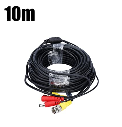 [6290132547960 6290132563953] Cable para Camaras de Seguridad 10m BNC + DC