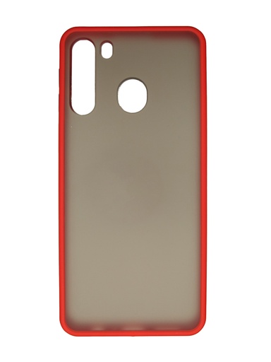 [1166016067] TPU Rigido con borde color Samsung A21 rojo