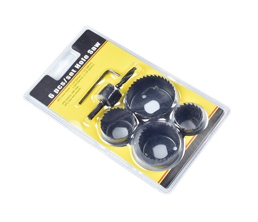 [6940360063656 dmax power] Set de Mecha Copa 6 Piezas Allen Soporte 4 Mechas