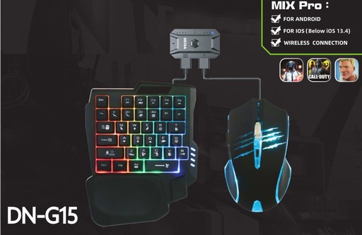 [6290132572566] Kit Teclado Mouse Receptor BT Gaming DN-G15
