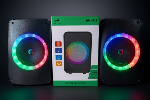 [RP-1639] Parlante Bafle 6,5" con karaoke BT FM USB RP-1639 (22*19*35cm)