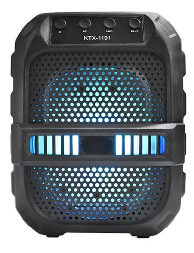 [0731299174218 GTS-1191] Parlante Portatil 6.5" BT Karaoke Micro Sd Usb Fm KTX-1191 22cmx18cm