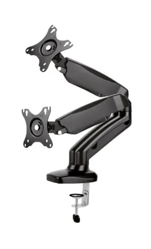 [GM-4094] Soporte 2 Monitor o Tv con Resorte de Gas de 10" a 30" hasta 10Kg