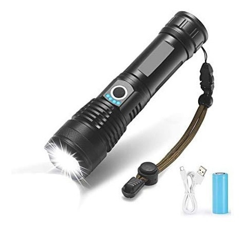 [P50 4010155 X501 523013] Linterna Tactica Recargable con Zoom 1000 Lumens P50