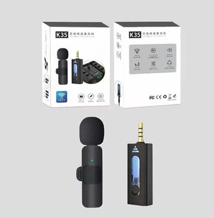 [K35 6290132579527 5087325437698] Microfono Corbatero Inalambrico K35