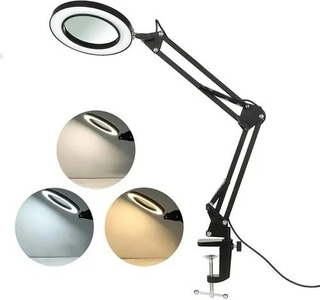 [6290132580011] Lampara con Lupa Metalica Articulada MT-332