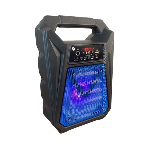 [6290132577691] Parlante Portatil Bluetooth Karaoke con Microfono 6.5" KTS-1515 (20x12x29cm)