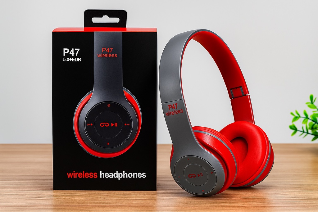 [361281 361267 361243 512530 131454] Auricular Bluetooth P47 AR-1401 c/ entrada auxiliar