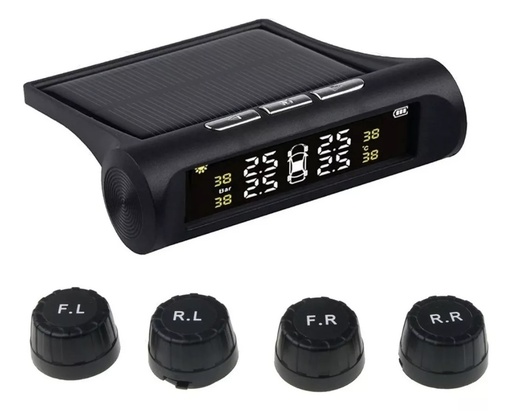 [6290132572368] Sensor Monitor Solar Usb de Presion y Temperatura para Neumaticos Exterior AMK-X6