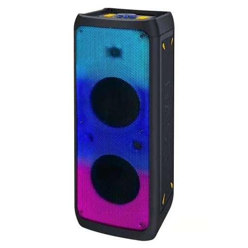 [KE-210B] Parlante Portatil 8" x2 10000w BT Karaoke con Microfono Sd Usb Aux KE-210B (80x30cm)