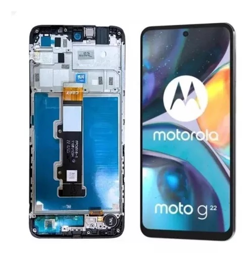 [503370] Modulo Motorola Moto G22 con marco negro (ORIG)