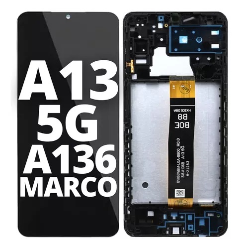 [503371] Modulo Samsung A13 5G / A136U con marco negro (ORIG) (compatible con A04s)