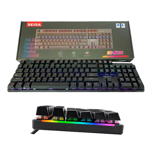 [6290132584996] Teclado Gamer Retroiluminado Mecanico DN-K104