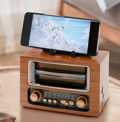 [503947] Radio KTF-2013 Bluetooh FM AM Usb Sd Recargable Retro Vintage