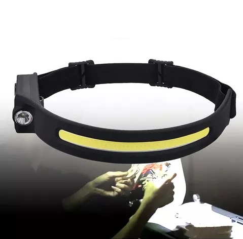 [503946 343870 366433] Linterna Minera Recargable Usb Cob + Led con Sensor de Movimiento LX200
