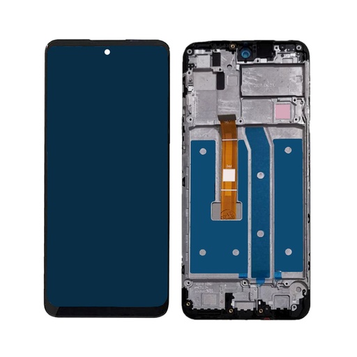 [503963] Modulo LG K52 / K52 Plus negro con marco (ORIG Premium)