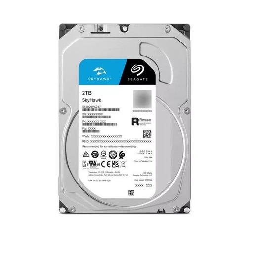 [ST1000VX017 504019] Disco Rigido Seagate Skyhawk ST1000VX017 2TB 6gb/s 64mb