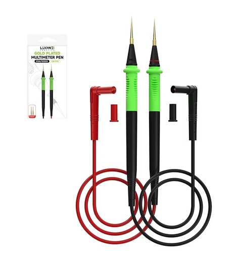 [6986495763157 12471] Puntas para Multimetro enchapadas en oro Luowei LW-315